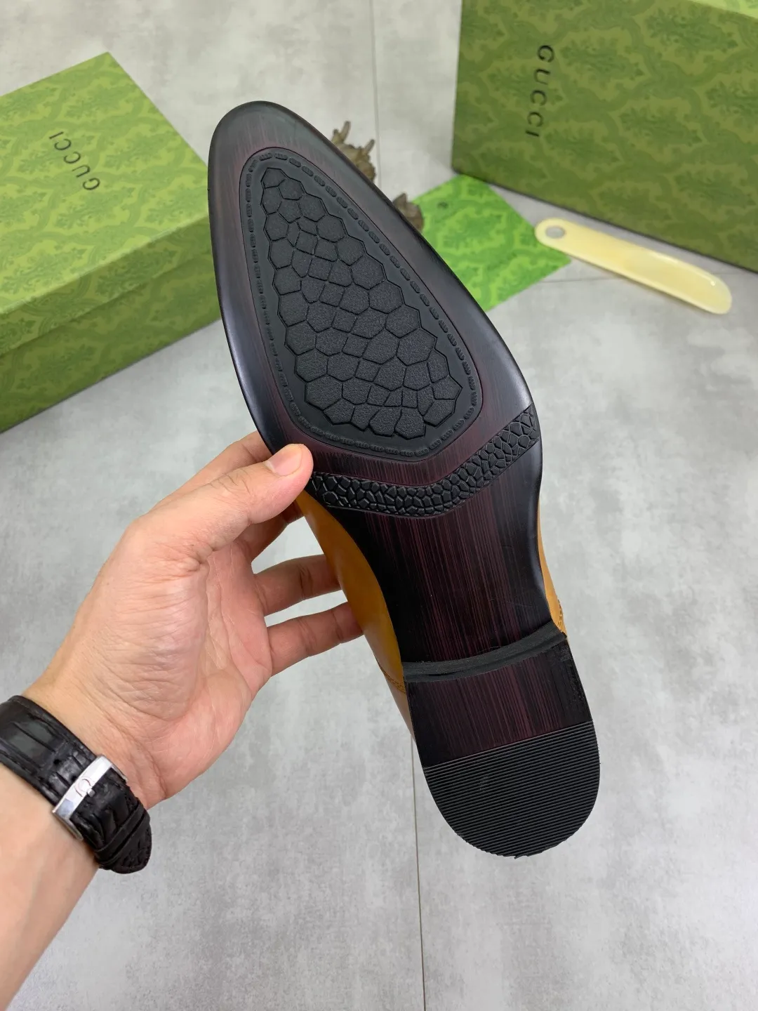 Men's Men's Shoes 💰P500 [New Style] 💰💎💎💎 [Gucci] GUCCI high-end men's formal business leather shoes, original order 1:1! Original imported high-end calfskin, original metal buckle, imported first-layer pigskin lining for feet, original high-end outsole, men's shoe size: 38-44